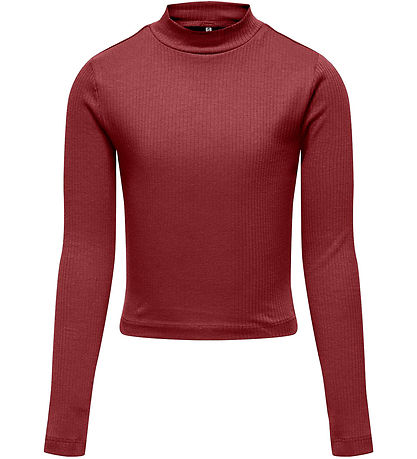 Kids Only Bluse - Rib - Kurz geschnitten - KogLinea - Syrah