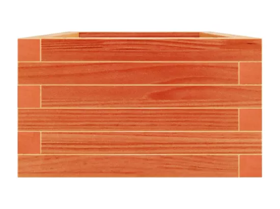 Jardinière bac lit surélevé bois marron 40 x 40 x 23 cm 02_0038451
