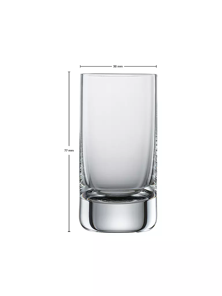 ZWIESEL GLAS Schnapsglas 6er Set SIMPLE 46ml transparent