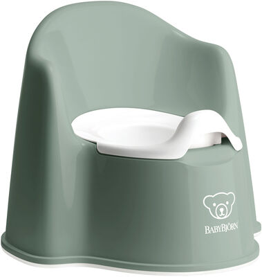 BabyBjörn Pottestol, Deep Green/White