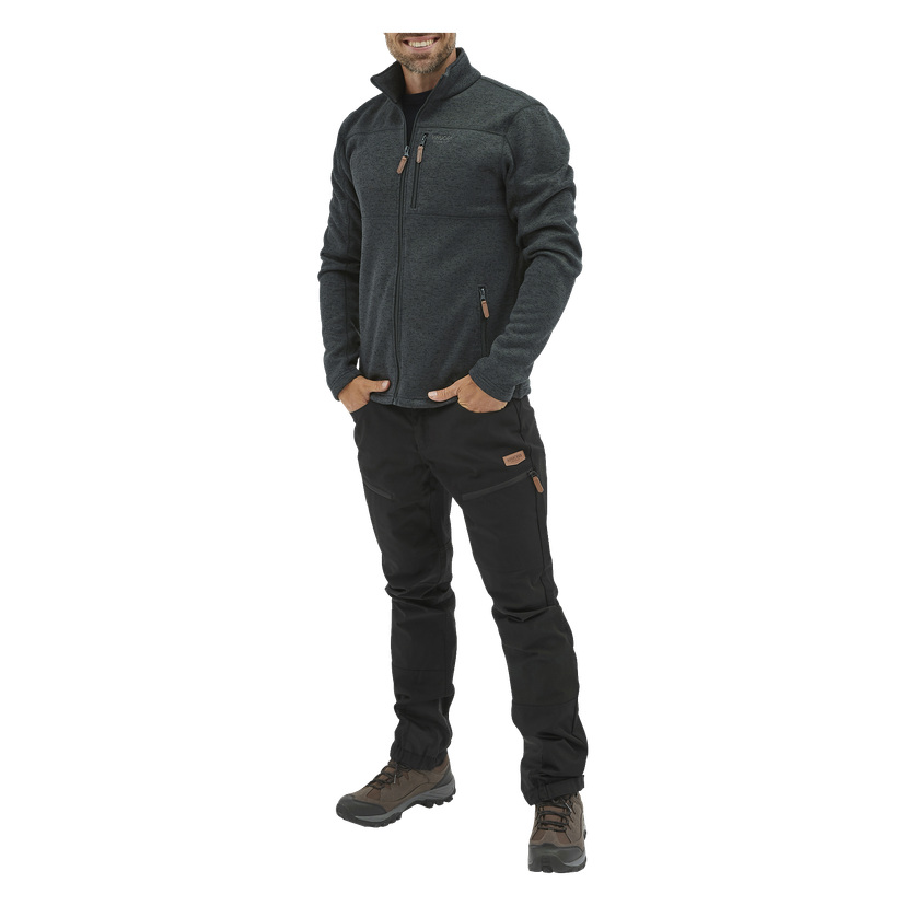 Strikket fleecejakke for menn XXXL