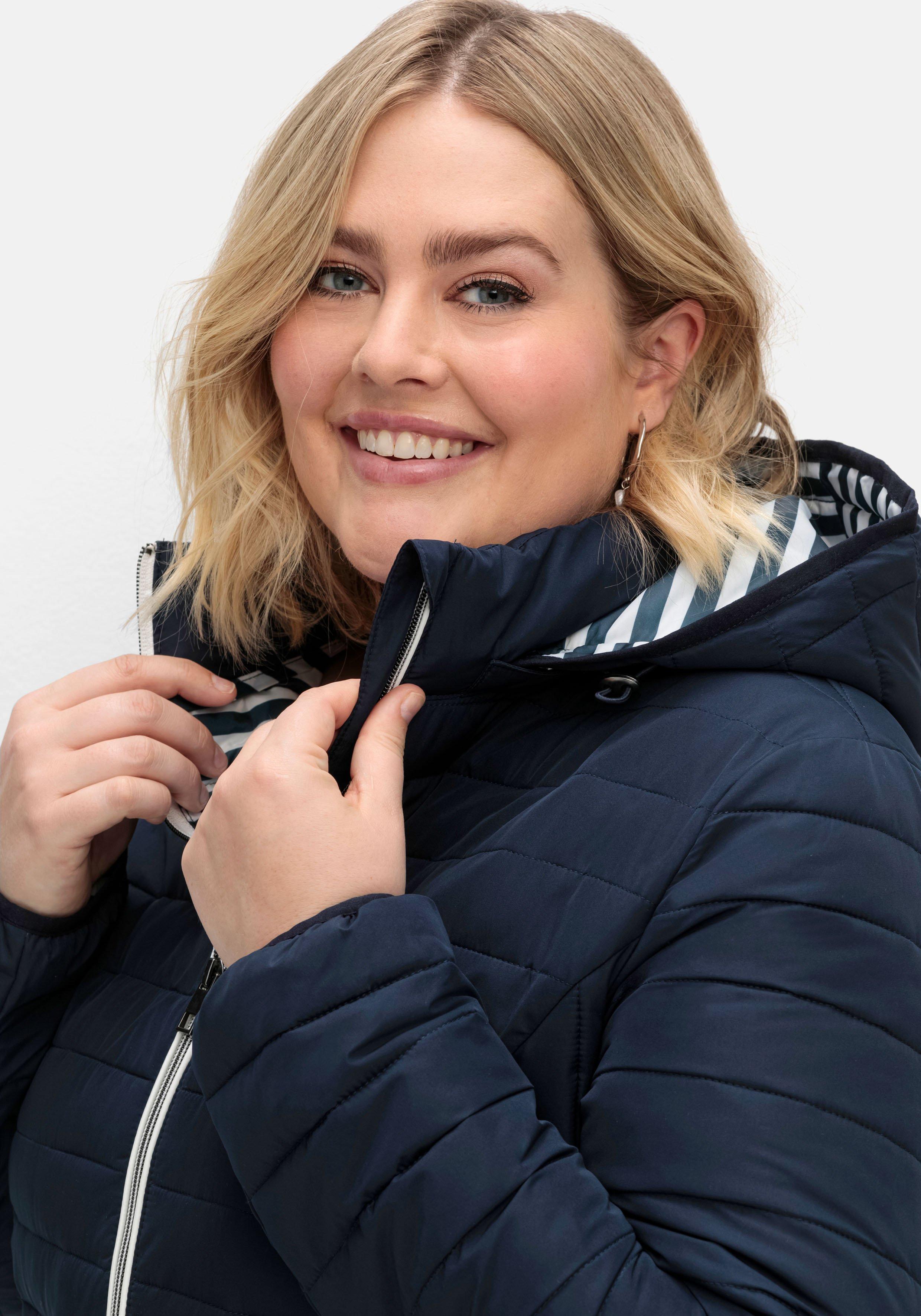 Leichte Steppjacke mit abnehmbarer Kapuze