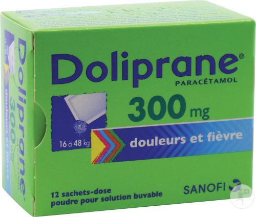 Doliprane 300mg Paracétamol Douleurs Et Fièvre Poudre Pour Solution Buvable 12 Sachets-Dose