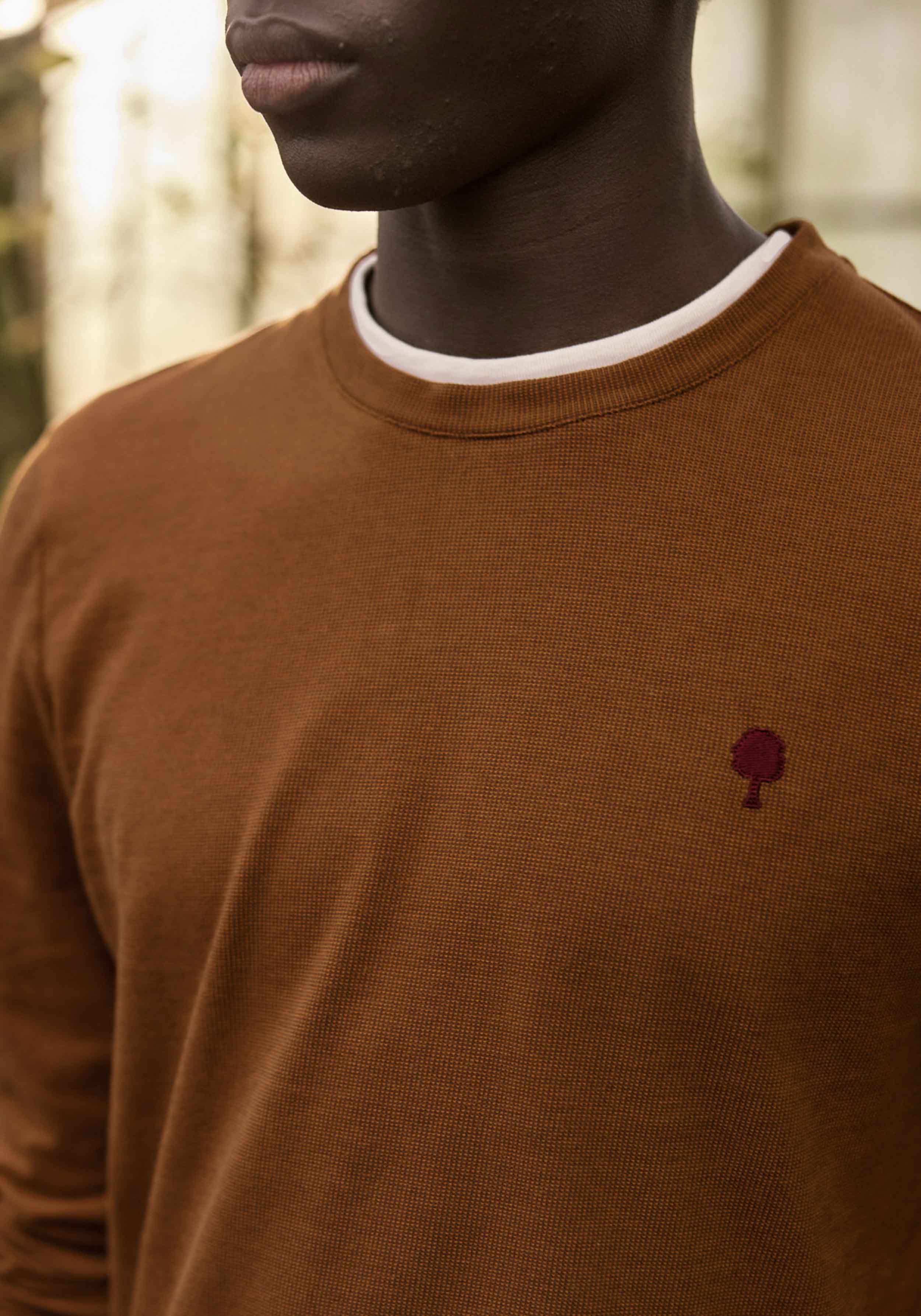 Faguo Langarmshirt Bailly Knit Rust