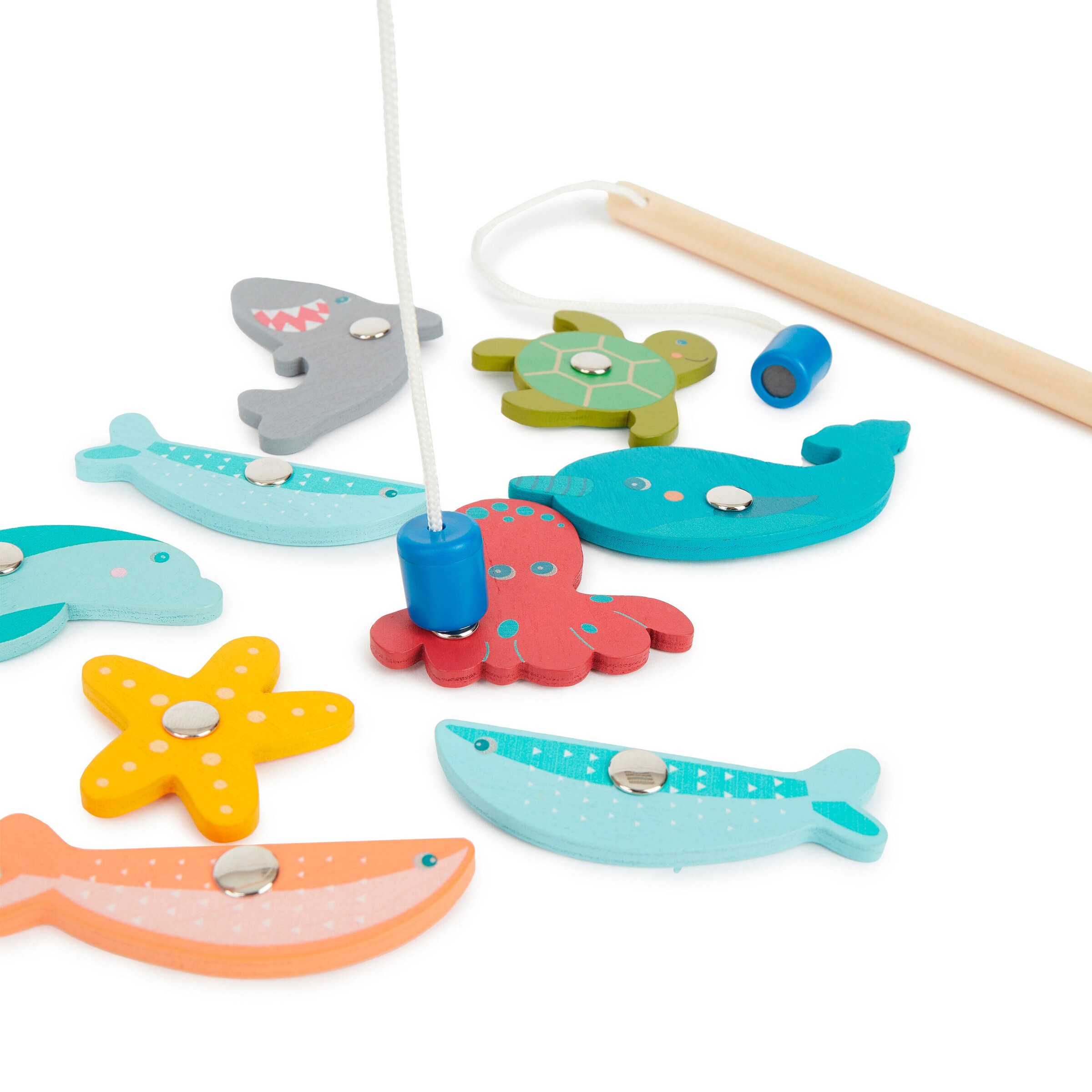 Bieco Magnet Spiel Fische Angeln - ab 12 Monate Mehrfarbig