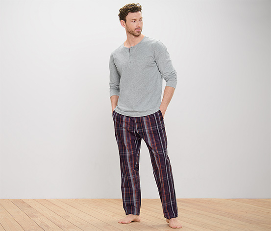 Pyjama mit gewebter Hose