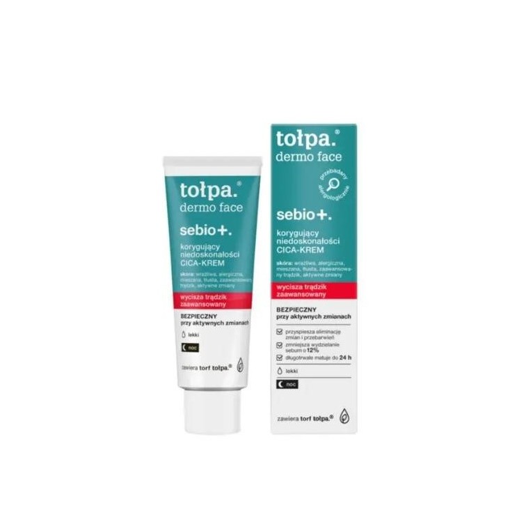 Tołpa Dermo Face Sebio+. corrigeren van imperfecties CICA - Nachtcrème 40 ml