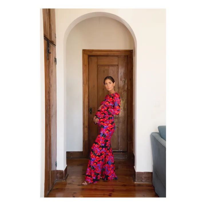 Paloma Collection Top de Grossesse Mona Flower | Rouge