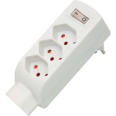S-Electro Abzweigstecker 85.595.WS, 4x T13