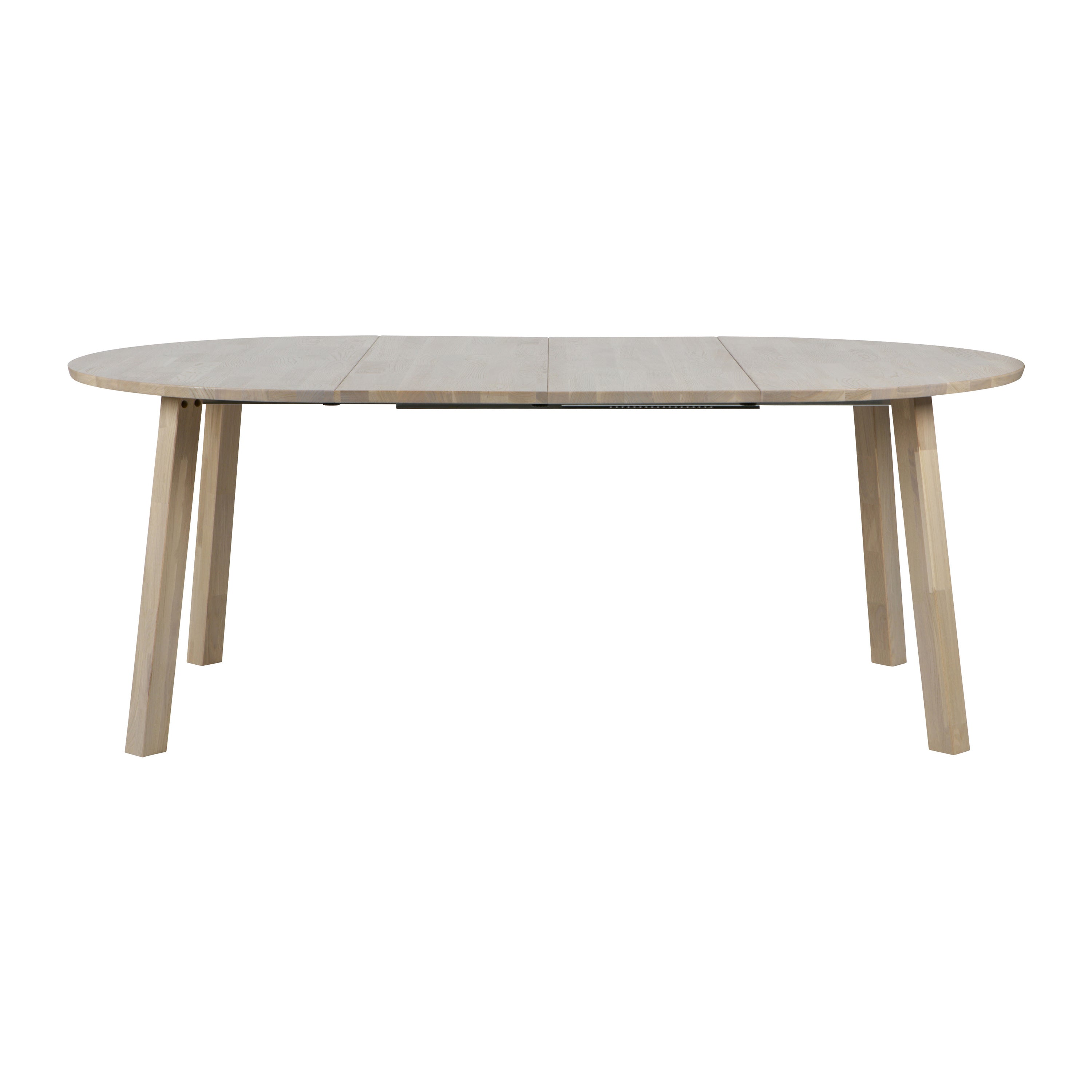 WOOOD Lange Jan Uitschuifbare Eettafel 120 x 200 cm - Whitewash Eiken