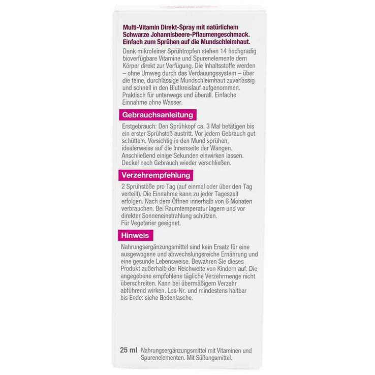 Betteryou Multivit Direkt-Spray, 25 ml