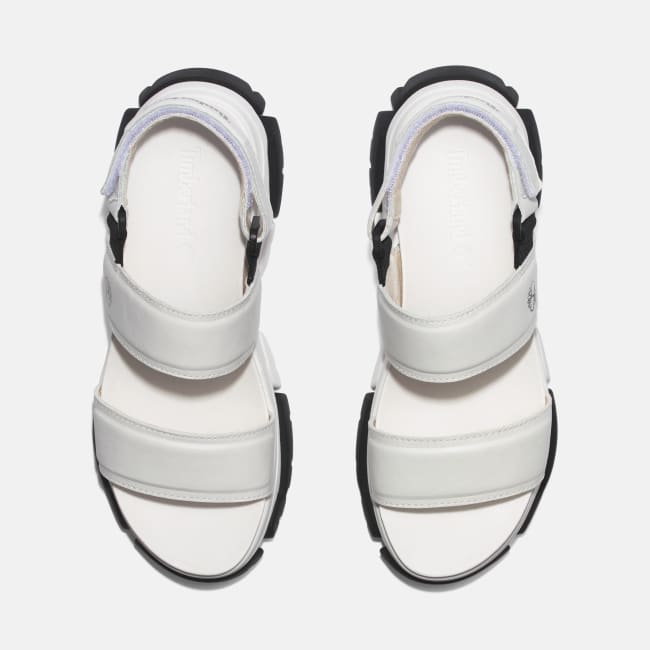 Sandalo a Doppia Fascia Adley Way da Donna in                bianco