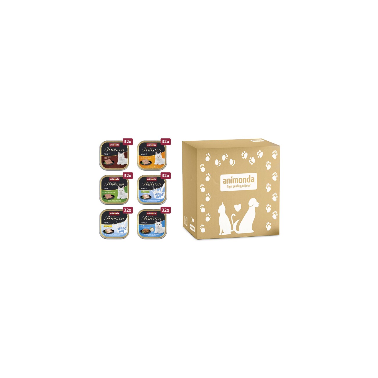 animonda vom Feinsten Adult Megapack 6 x 32 x 100g