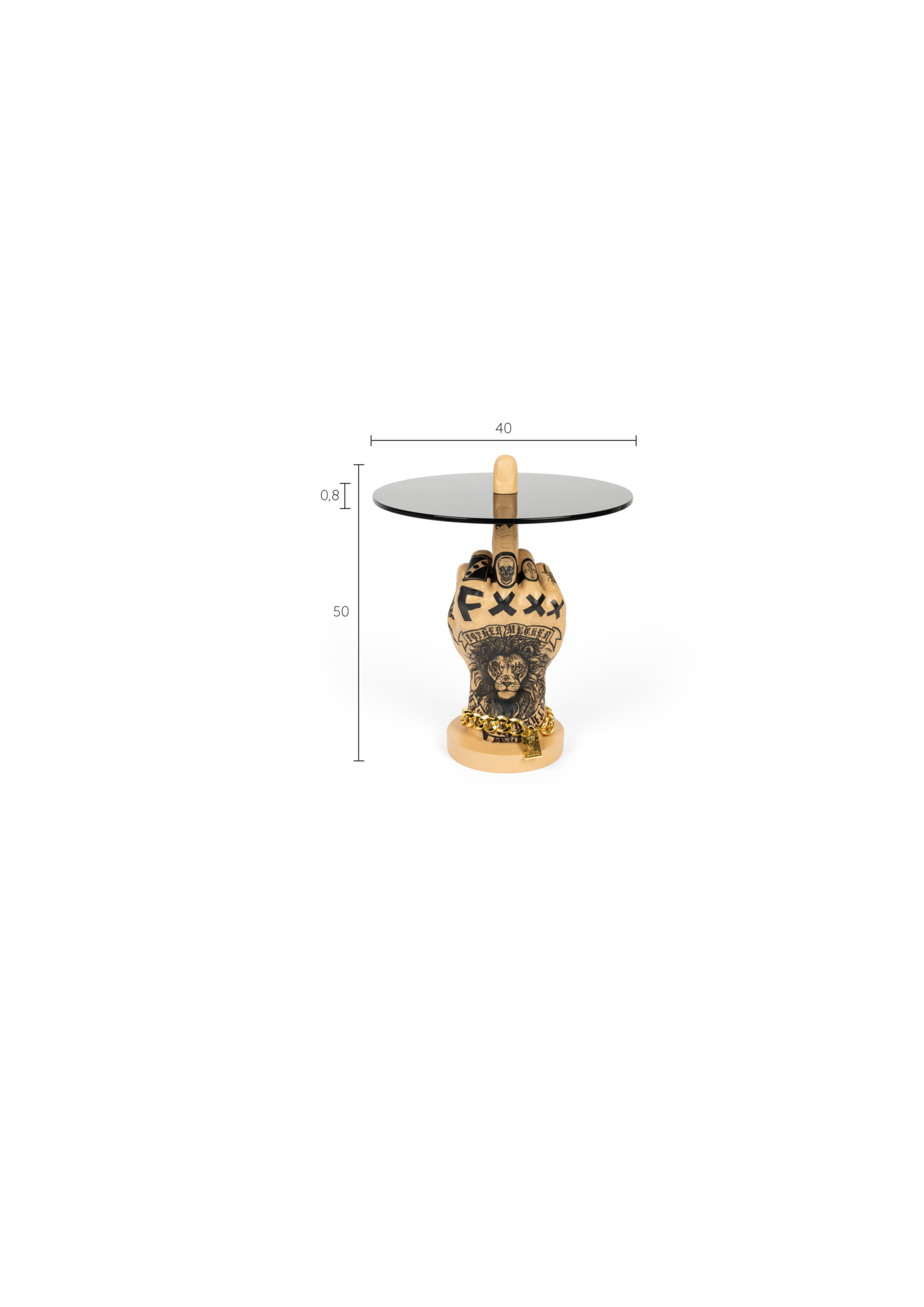 FOTHER MUCKER SIDE TABLE LION