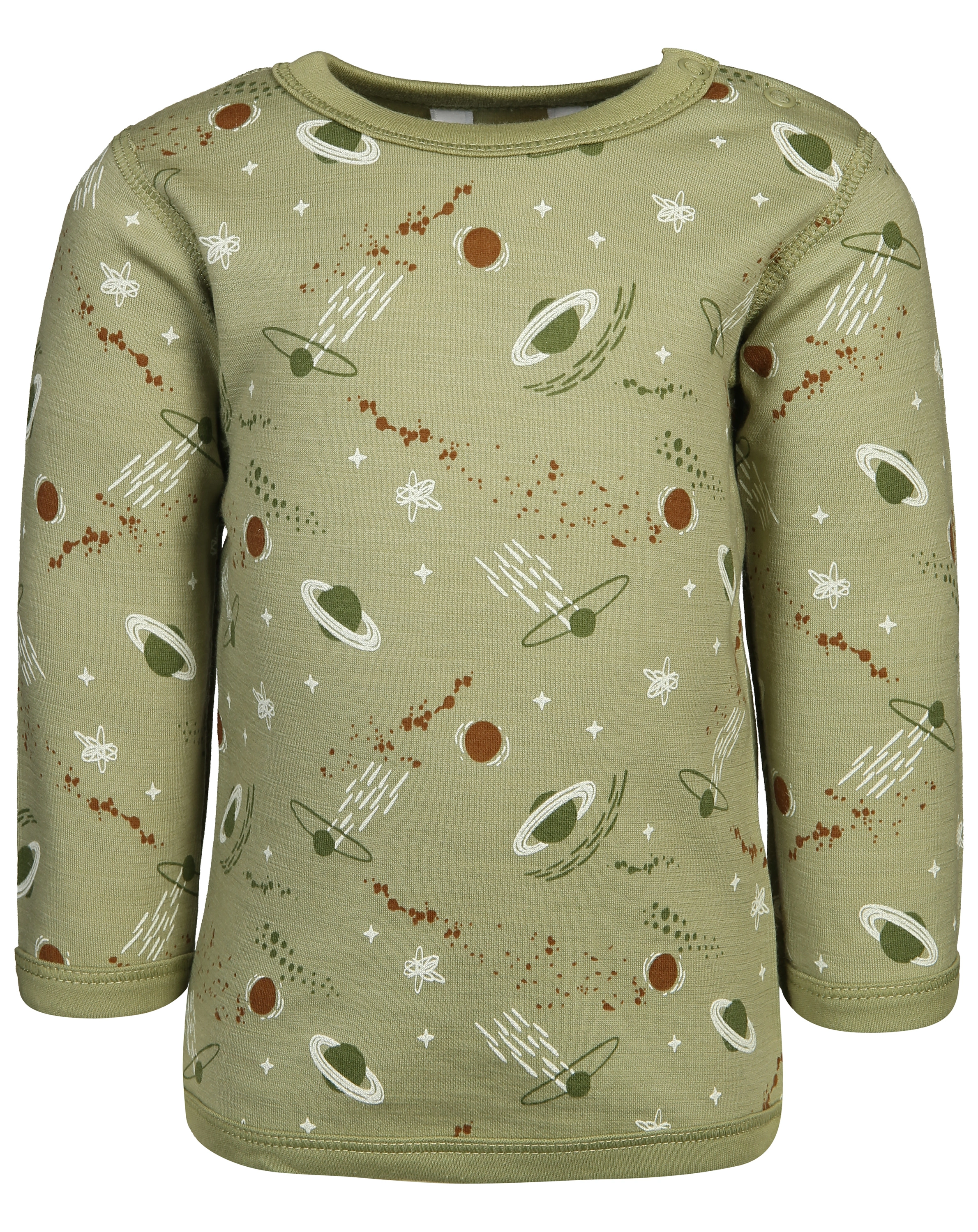 Langarmshirt 617 - SATELLITE AOP in sage