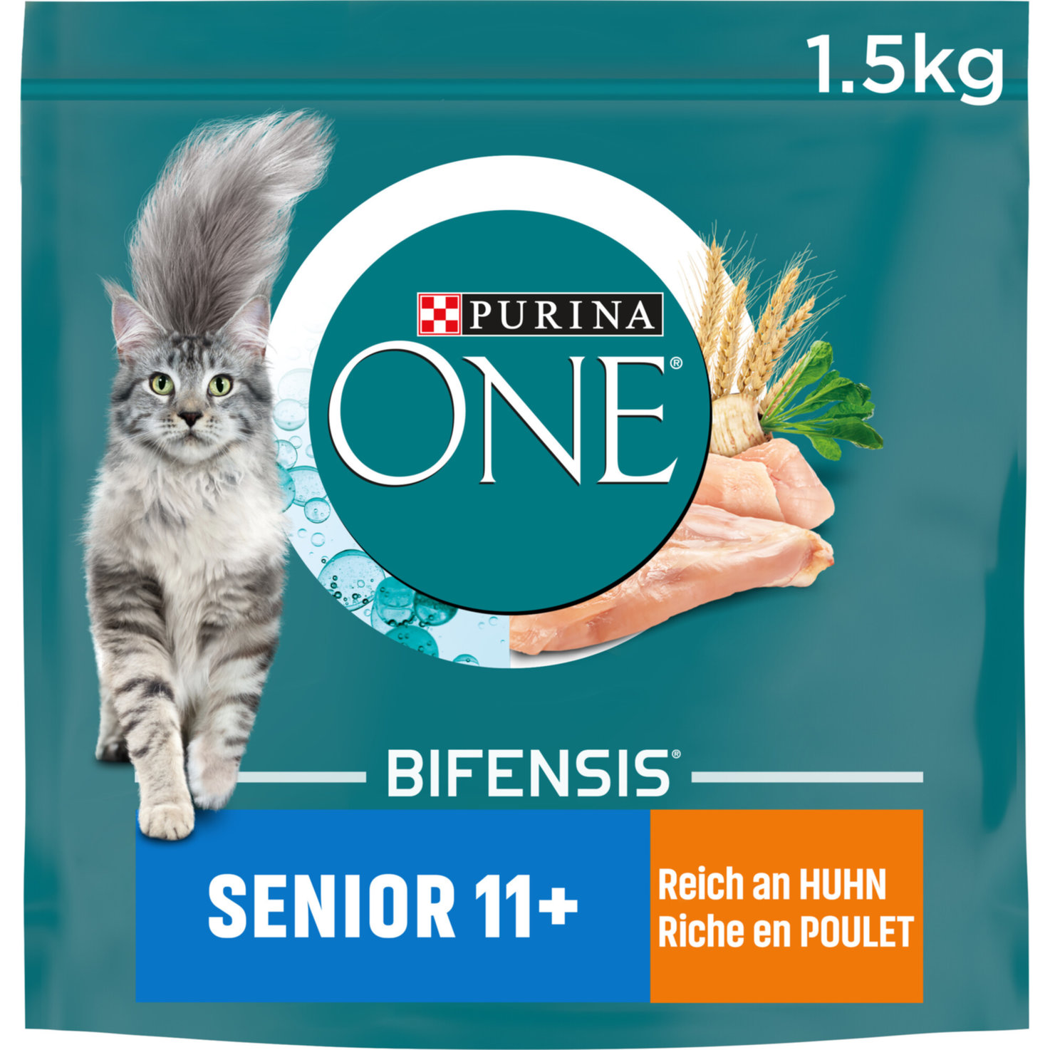 Purina ONE Trocken-Katzenfutter Senior 11+ Huhn & Getreide