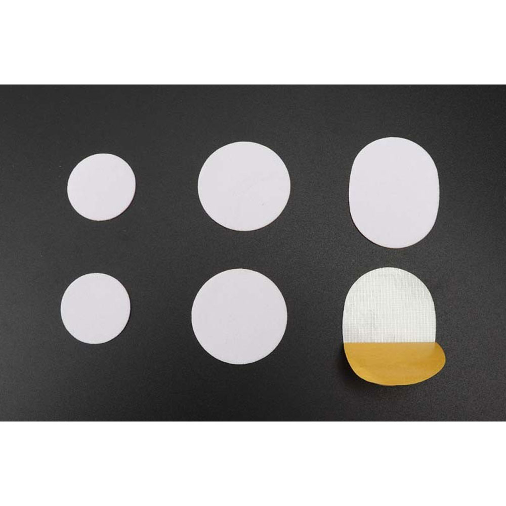 (3 Paar) Ultraweiche Stoff Pads Fersen Einlage Anti-Rutsch / Massage Einlagen für Turnschuhe - Weiss