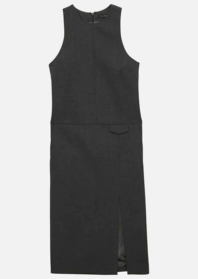 Robe Rollandegrise en flanelle