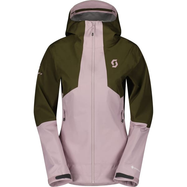 Veste de ski SCOTT JKT W'S EXPLORAIR GTX HYBRID LT FIR GREEN/CLOUD PINK