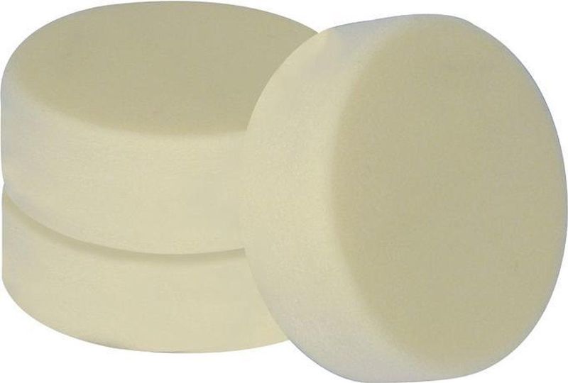 Carpoint - Polijstpad - Wit - Voor Poetsmachine - 15 cm Diagonaal - Medium Hard