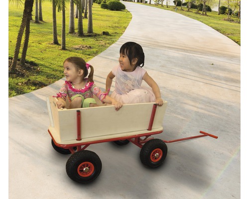 Sunny Billy houten wagen, rood