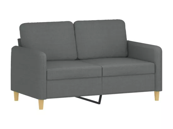 Ensemble de canapés 3 pcs avec coussins Gris foncé Tissu