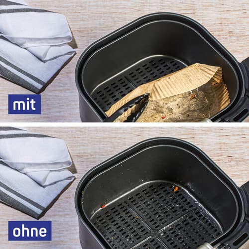 Toppits® Backpapier für Heißluftfritteusen