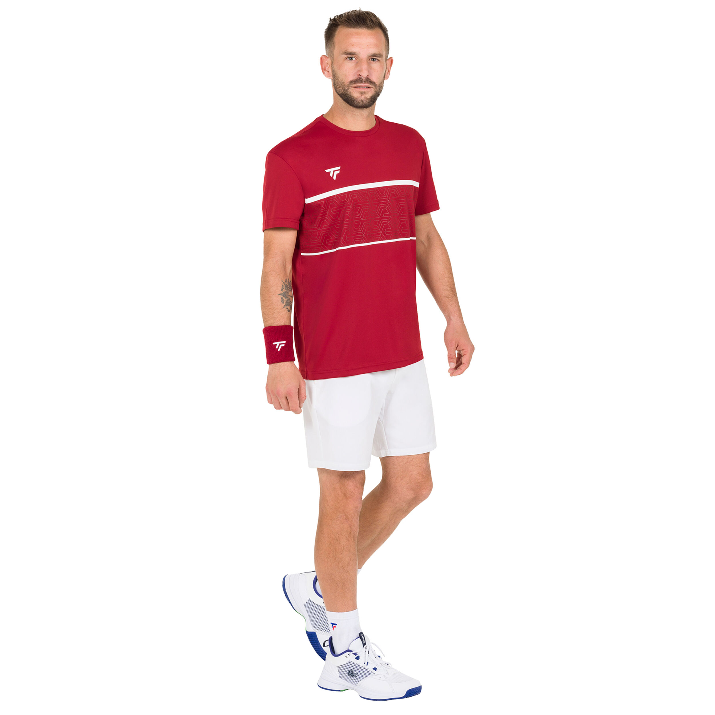 Tecnifibre Team Tech T-shirt Hommes - Rouge Foncé