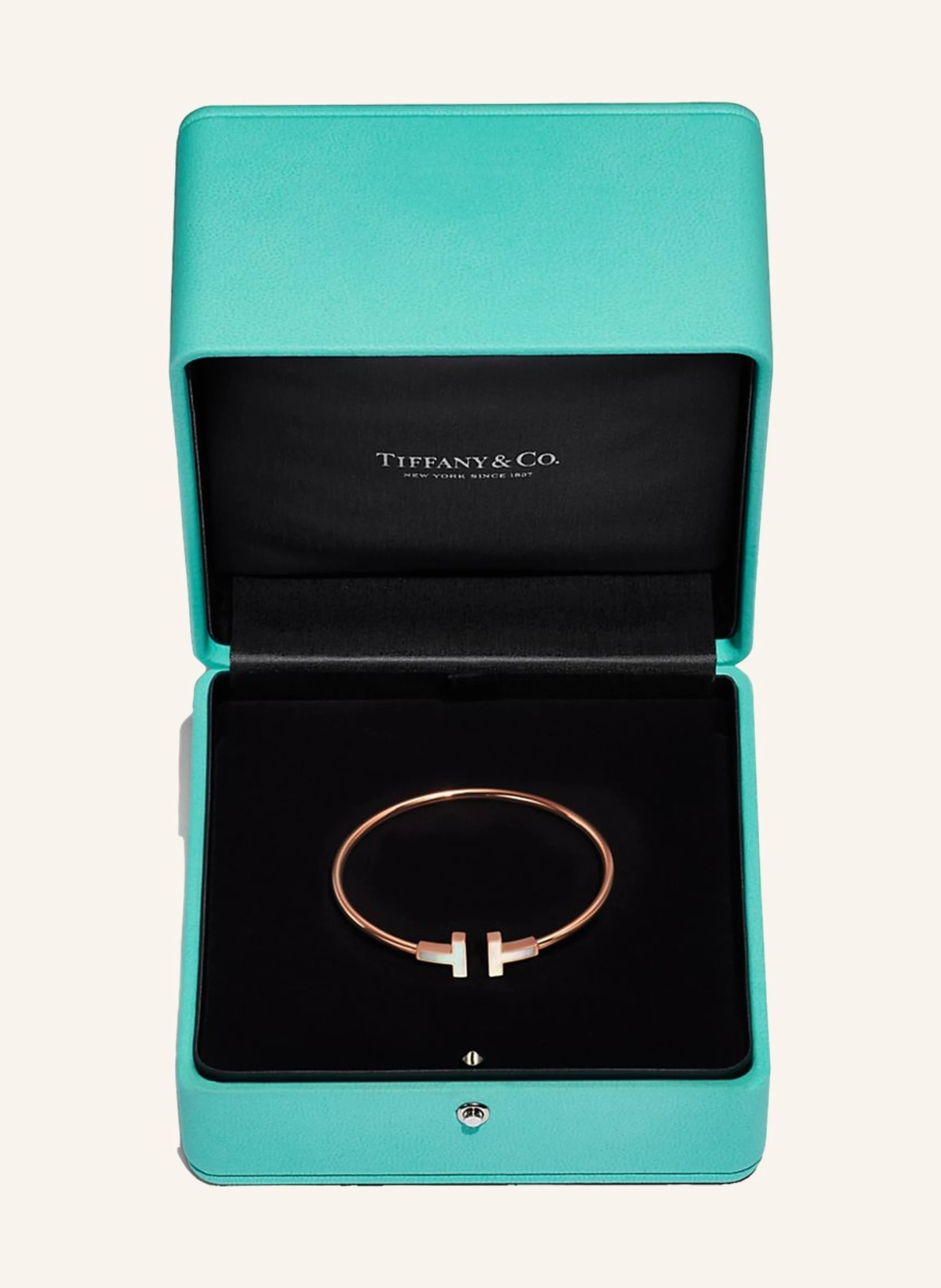 TIFFANY & Co. Tiffany T Wire ARMREIF aus 18 Karat Roségold mit Perlmutt