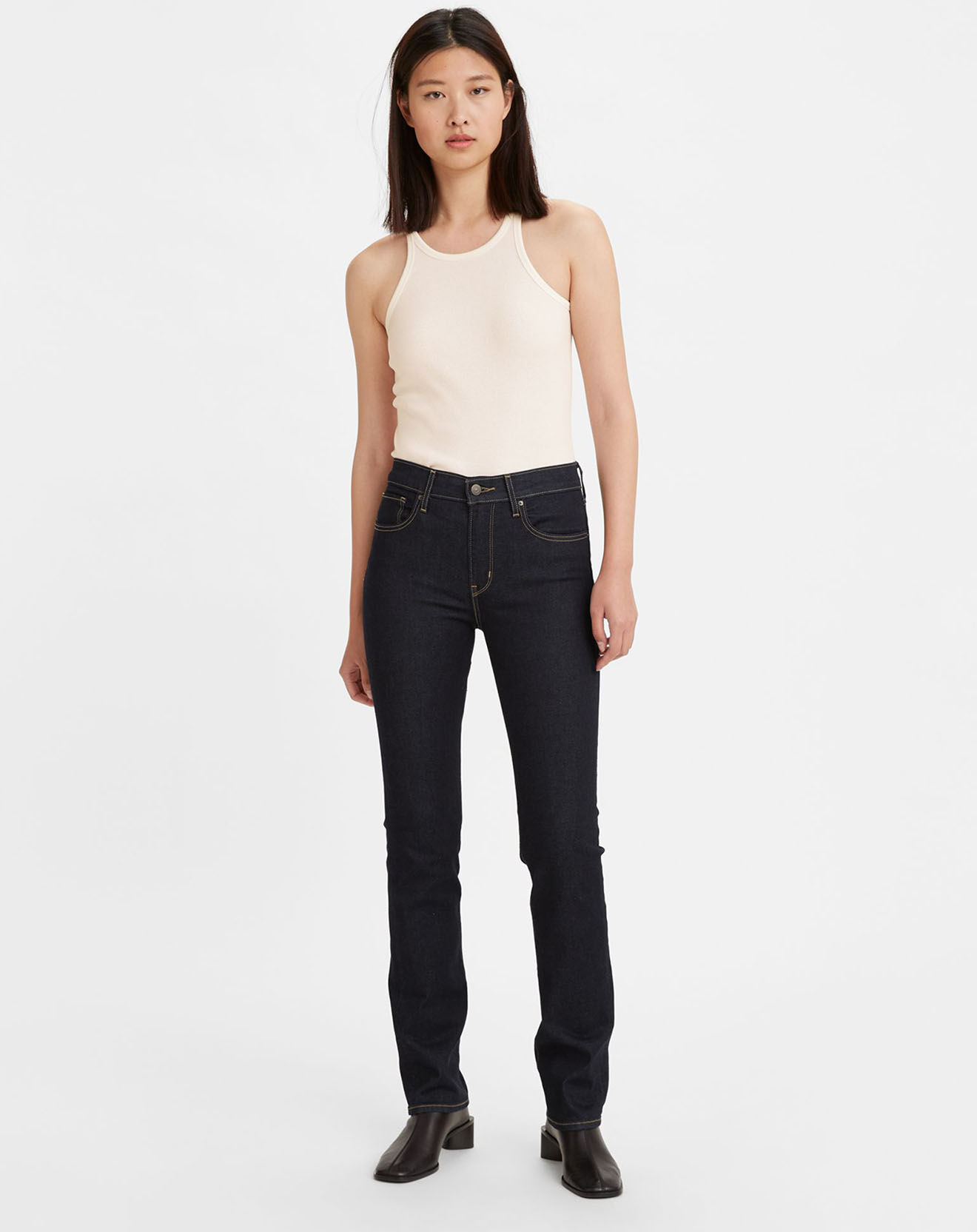 Levi's® Jean 724 taille haute Sculpt with Hypersoft bleu brut