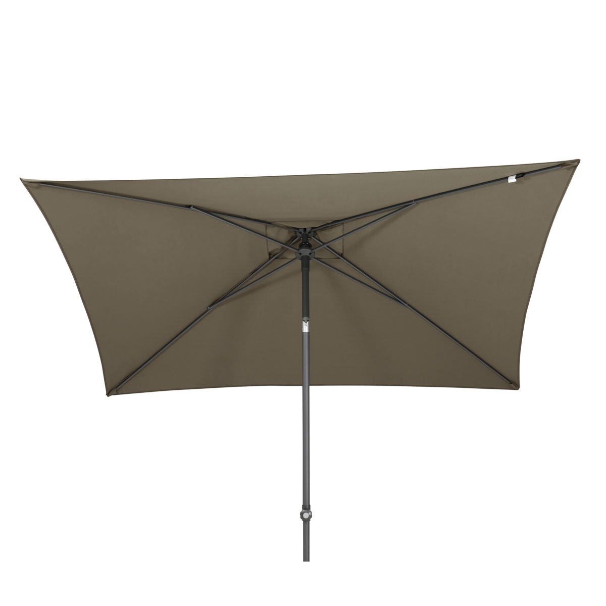 4 Seasons Oasis taupe rechthoekige stokparasol