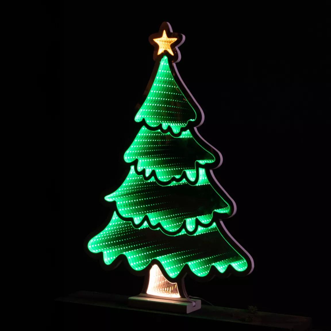 Sapin de Noël lumineux 231 LED (H60 cm) Infinity Blanc froid/multicolore