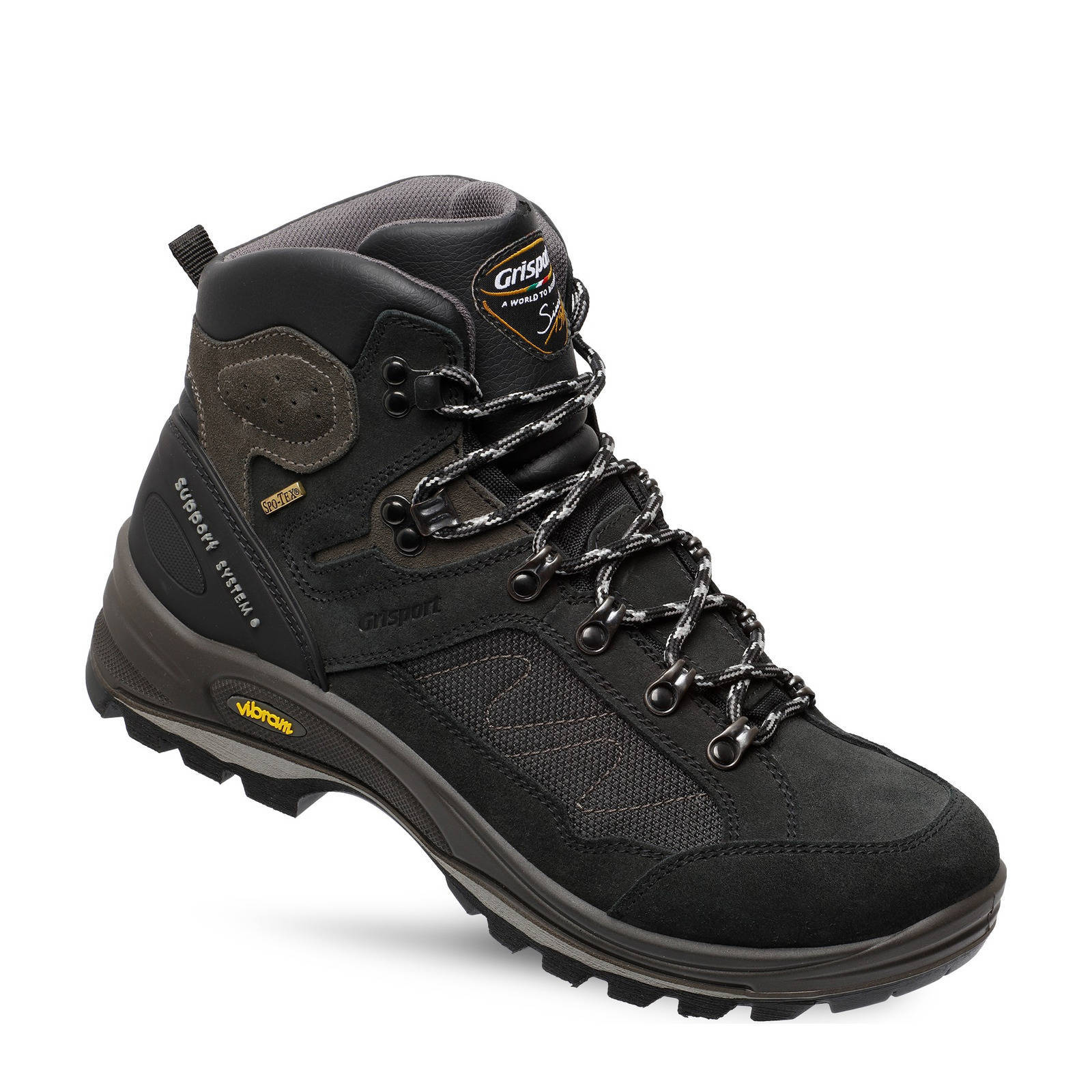 Grisport Everest Mid wandelschoenen zwart