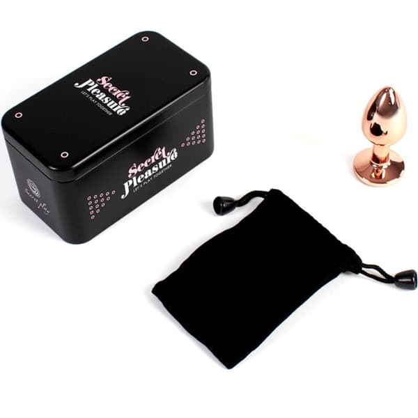 Secretplay - Metall Butt Plug Rose Gold Liten Størrelse 7 Cm