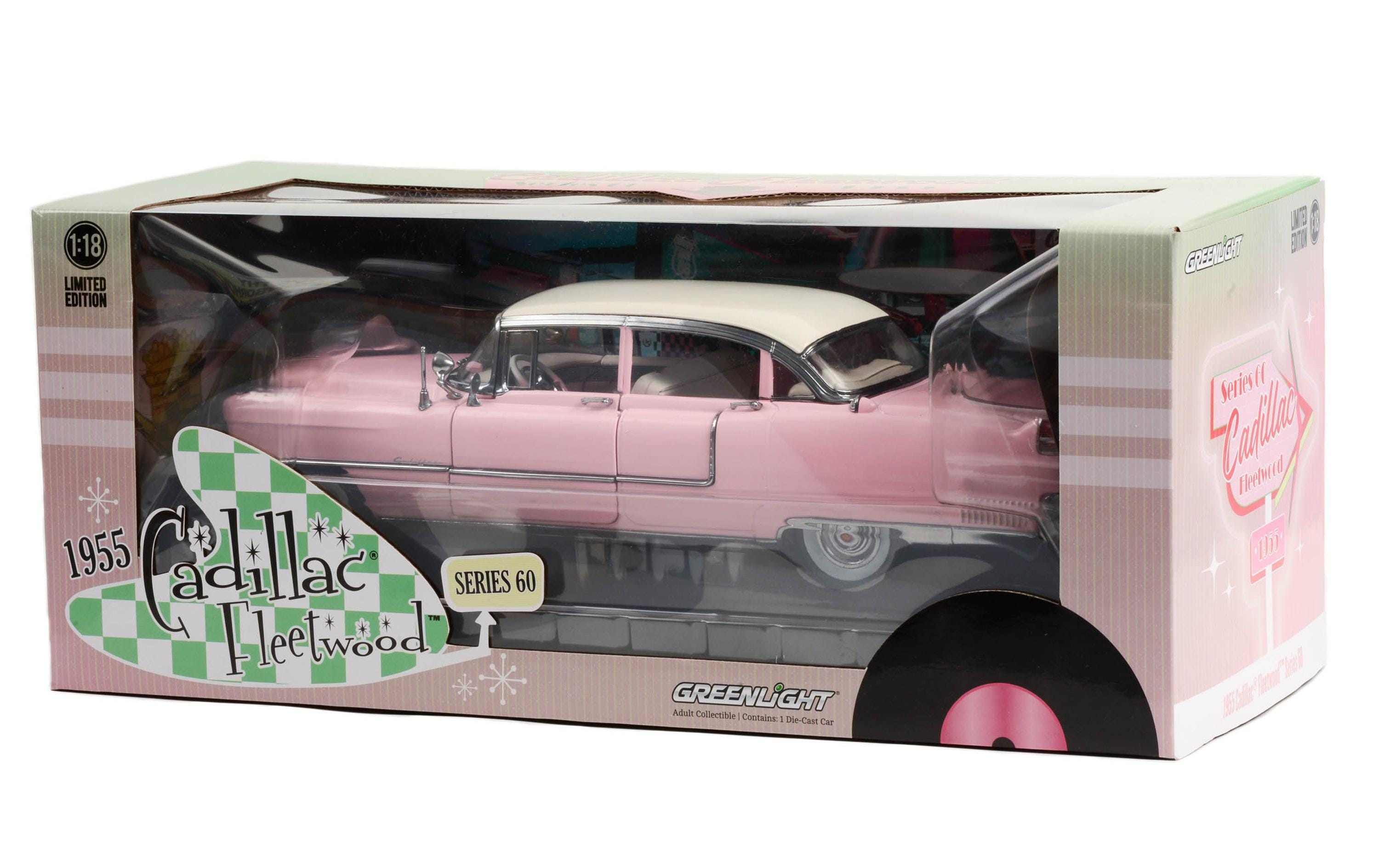 Cadillac Fleetwood Series 60, 1955, Pink, 1:18<br>Detailgetreues Sammlermodell im Massstab 1:18
