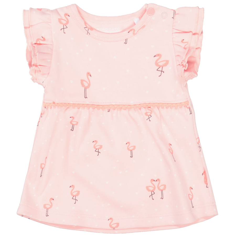 STACCATO Tunika soft peach gemustert