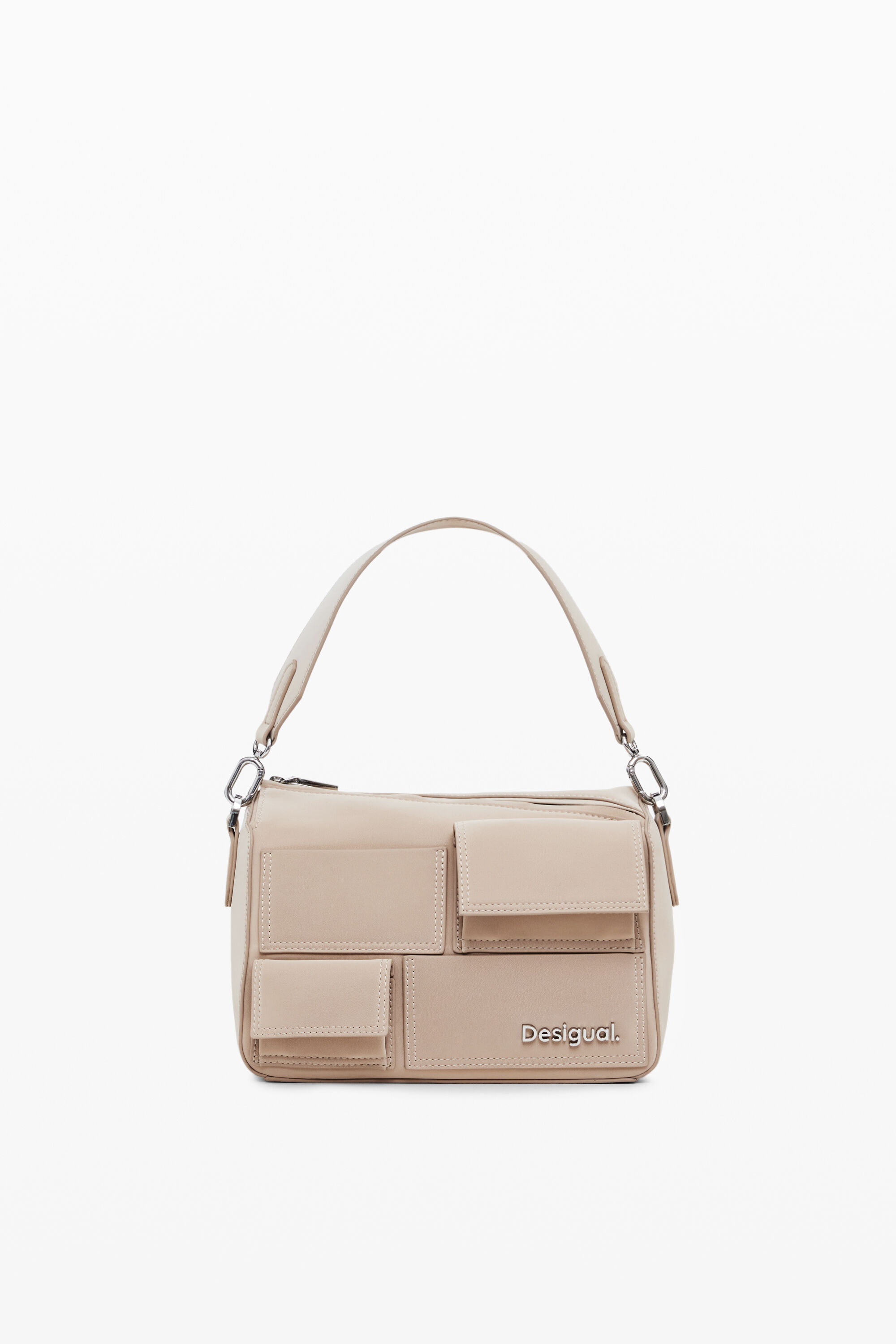 Bolsa de ombro com vários bolsos