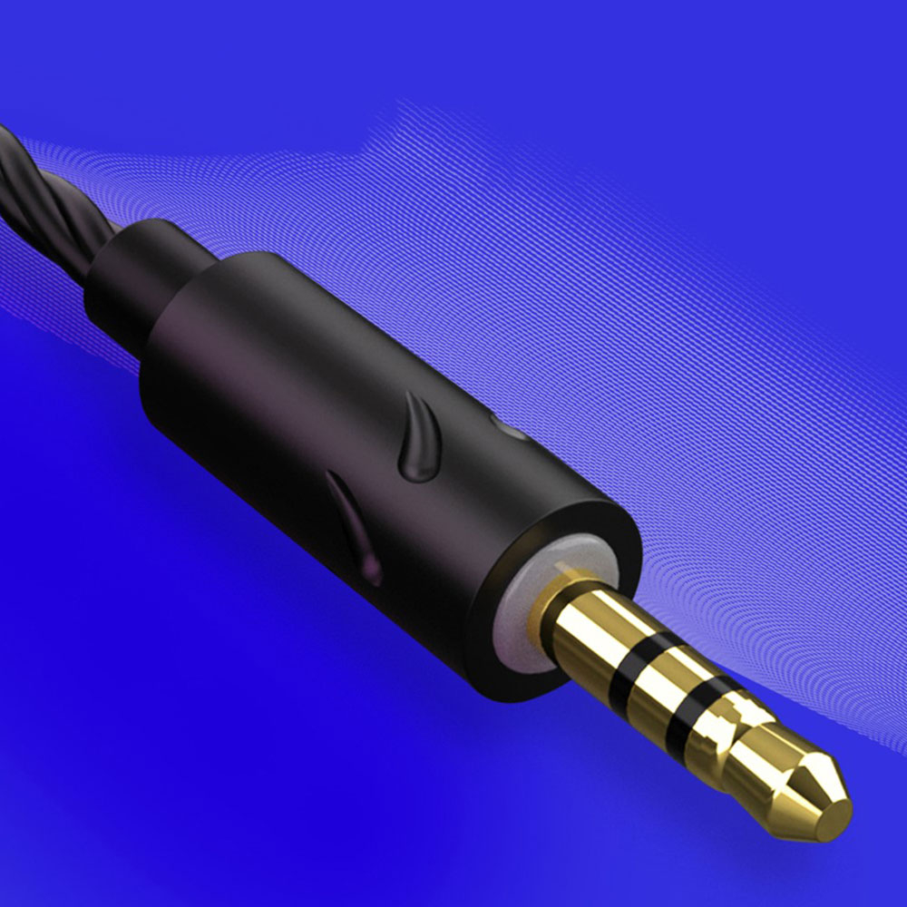 In-Ear Kopfhörer Headset 3.5mm Klinken Anschluss mit Mikrofon - Transparent