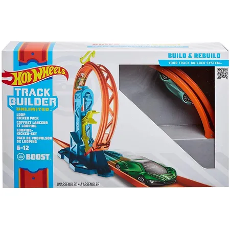 Hot Wheels Track Builder Unlimited Looping-Kicker-Set inkl. 1 Spielzeugauto