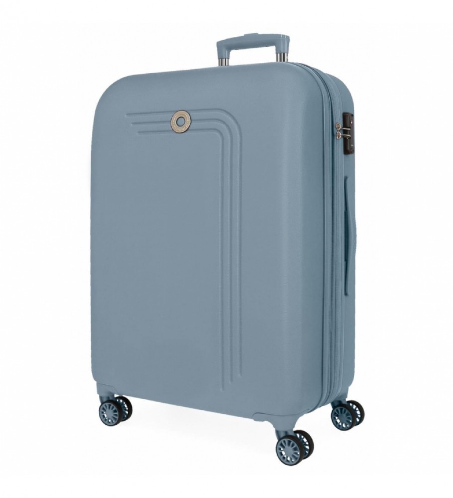 Movom Maleta Grande Movom Riga Rgida  Azul Claro -56X80X29Cm-