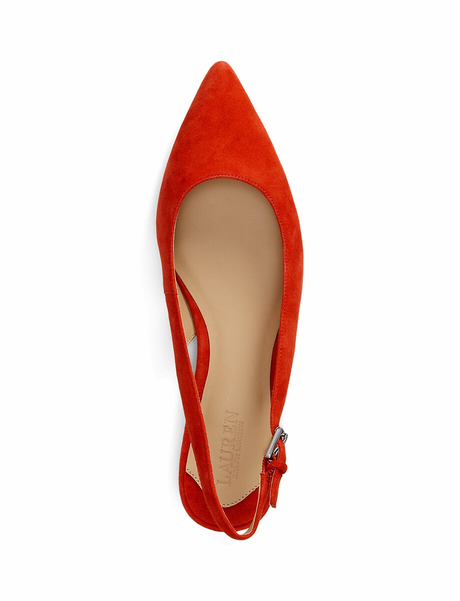 LAUREN RALPH LAUREN<br>Sapatilhas Mary Jane Emellie em camurça
