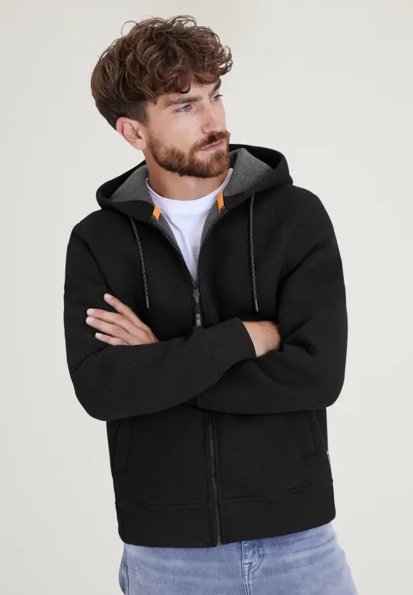 Outdoor Strickjacke - Black