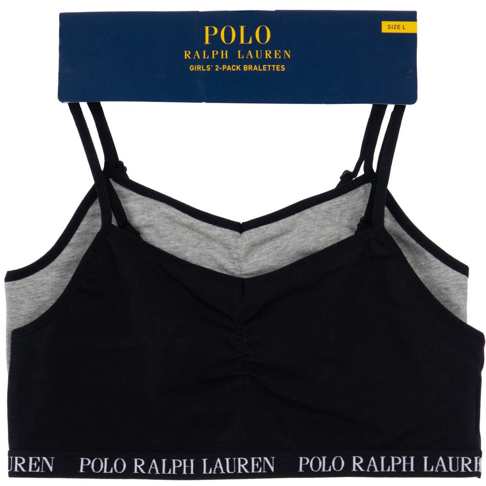 Køb Polo Ralph Lauren Polo Black Solid 2 Pack Bralettes