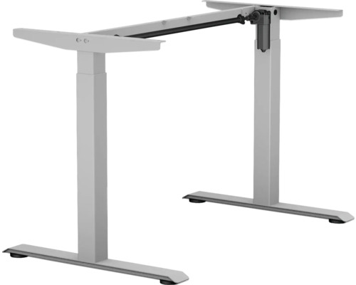 E-SMART tafelonderstel, 2-traps elektrisch in hoogte verstelbaar 700-1170 mm, zilver, 1 motor