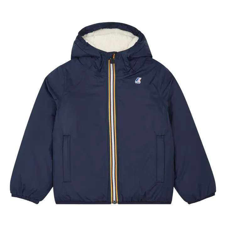 K-way Veste Imperméable Fourrée Le Vrai Claude Orsetto | Bleu marine