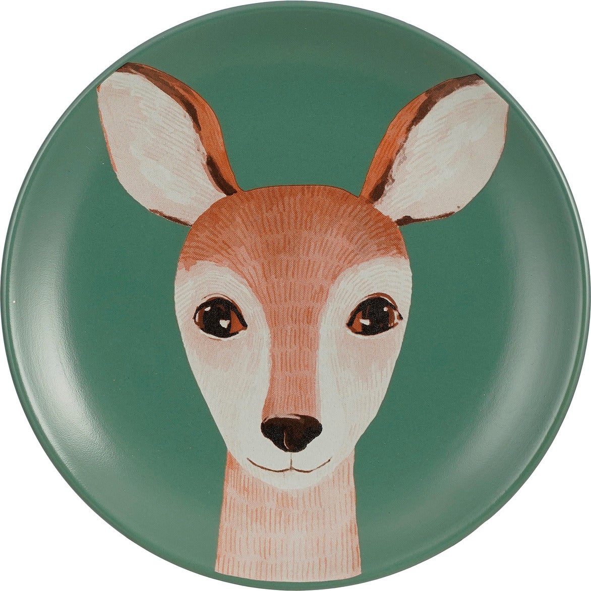 House of Seasons ontbijtbord Wild hert blauw D 20 H 2,5 cm