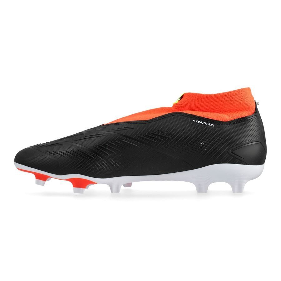 adidas Predator League Laceless FG Solar Energy - Noir/Blanc/Rouge