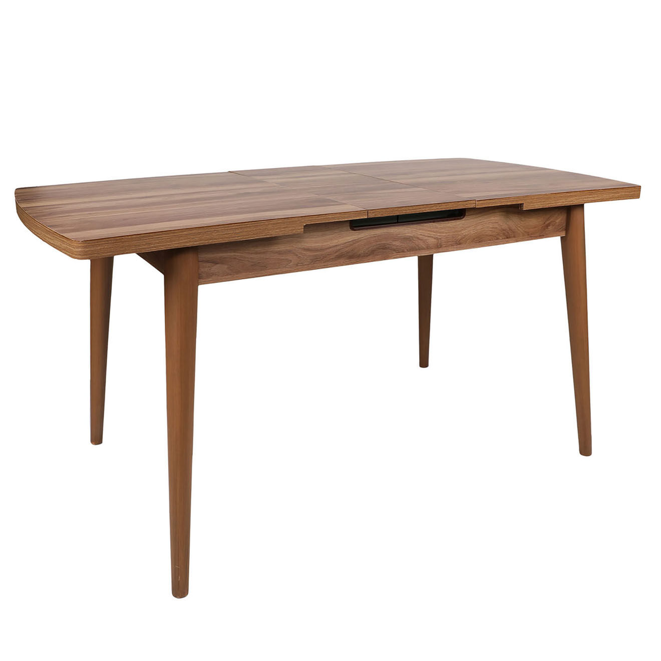 Wooden Art Table à manger Inci marron -130+30x79x80 cm