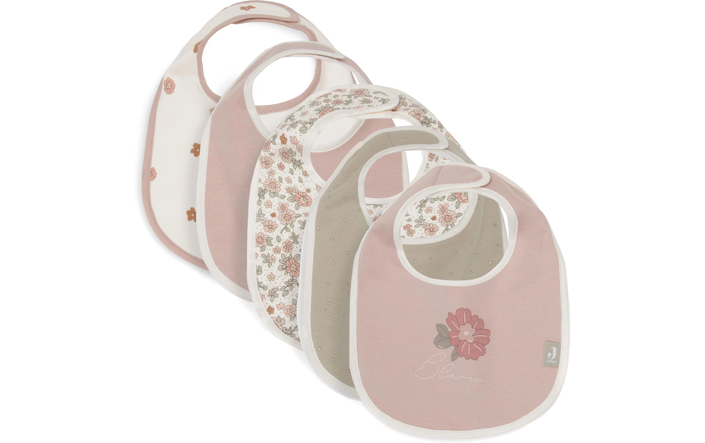 Lätzchen 5er Set Retro Flowers 27 x 22 cmWasserdichte Lätzchen im Set von 5 Stück