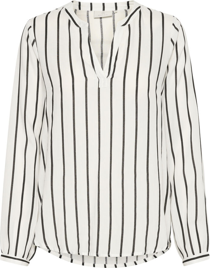 Kaffe KAbeathe Blouse Chalk/black stripe